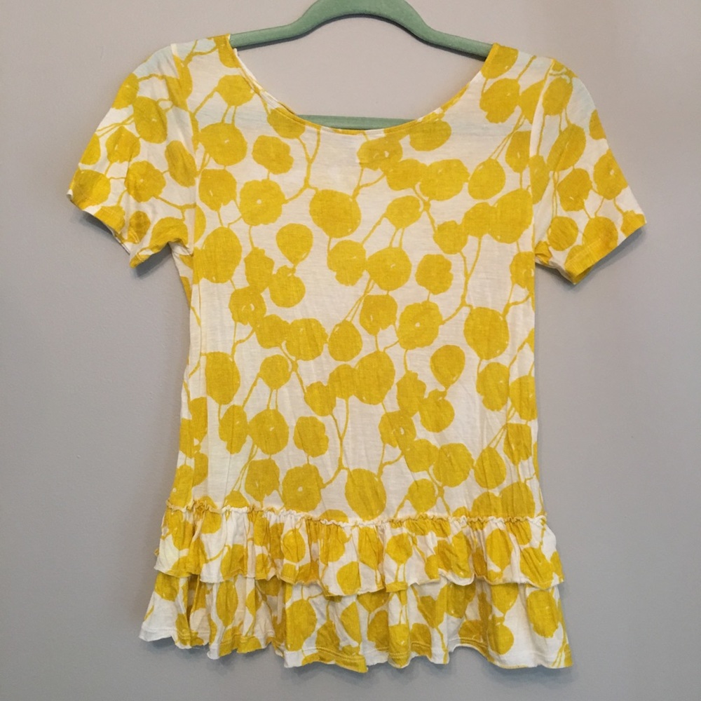 Yellow floral gap size XS